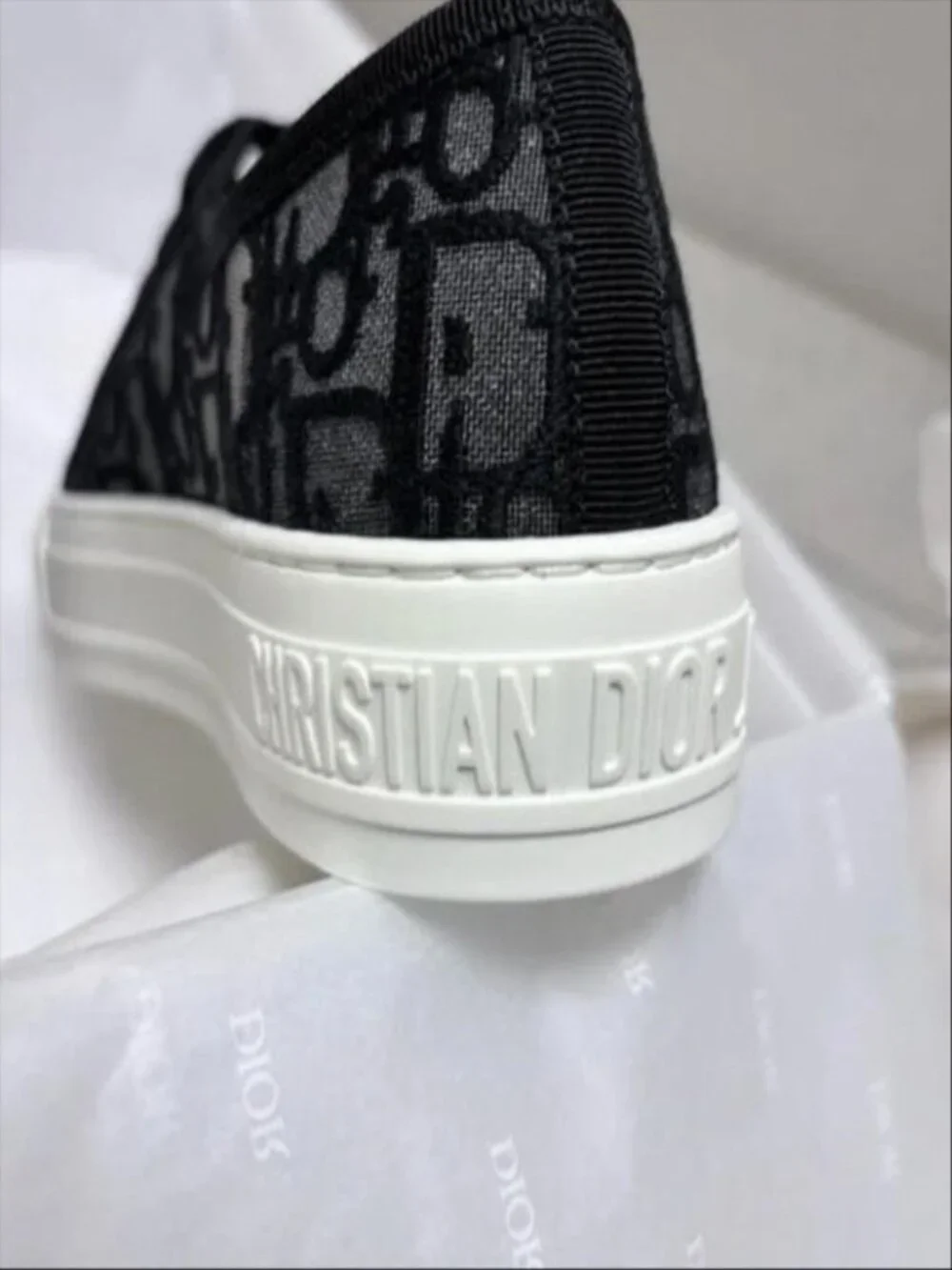 Walk'n'Dior Sneaker Black Dior Oblique Embroidered Mesh